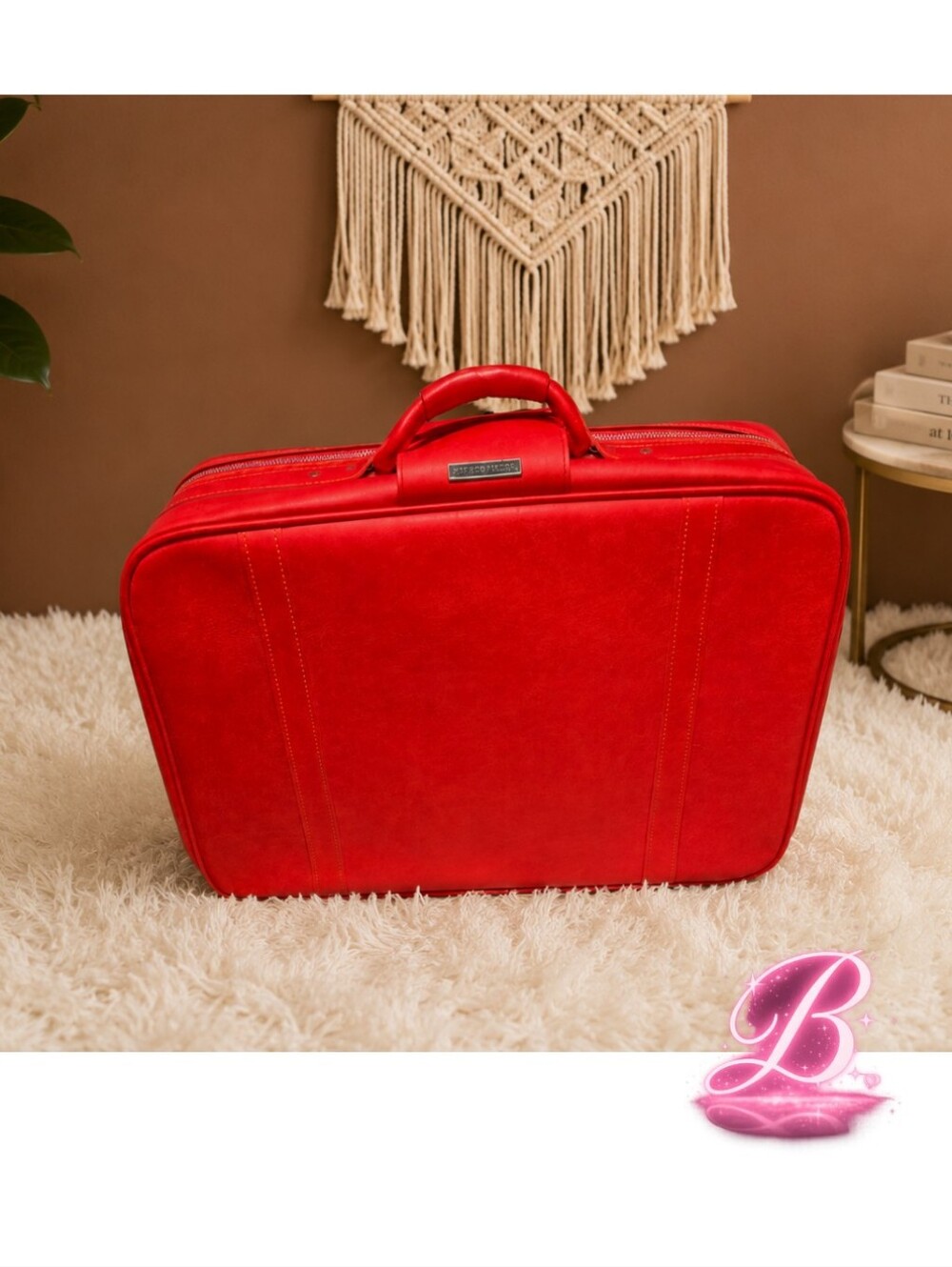 Vintage Samsonite Royal Traveler Sidekick Suitcase - Red